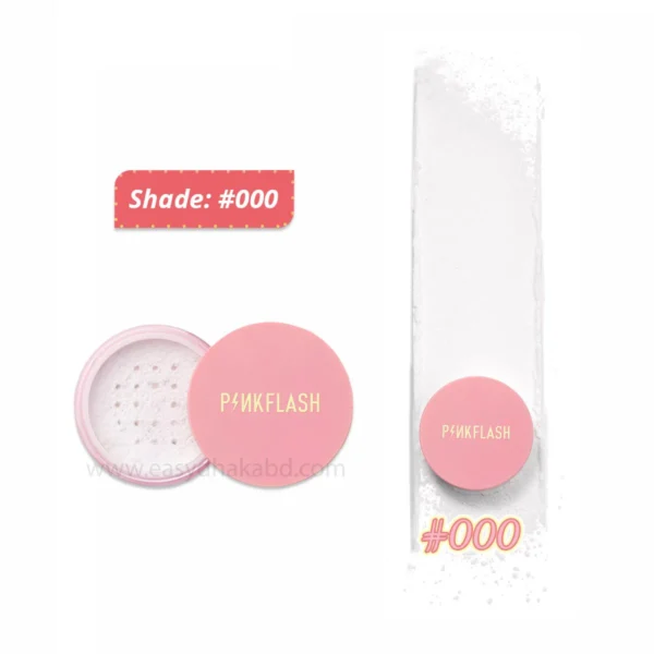 PINKFLASH OIL CONTROLLER LONG LASTING MATTE LOOSE POWDER 6GR - POLVO SUELTO Y TRANSLUCIDO PARA SELLAR. - Imagen 2