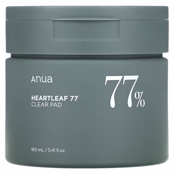 ANUA HEARTLEAF 77% CLEAR PADS - ALMOHADILLAS CON TONICO ANUA.