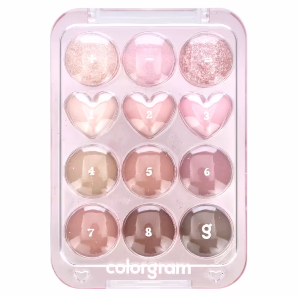 COLORGRAM PIN POINT EYESHADOW PALETTE 02 PINK + MAUVE - PALETA DE SOMBRAS.