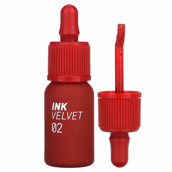 PERIPERA INK VELVET LIP TINT 02 CELEB DEEP ROSE - TINTA PARA LABIOS CON ACABADO VELVET.