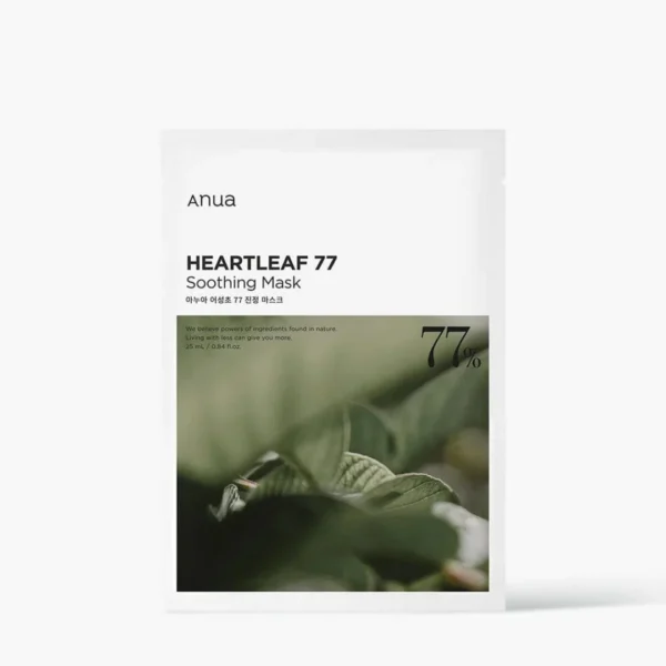 ANUA – HEARTLEAF 77% SOOTHING SHEET MASK - MASCARILLA FACIAL