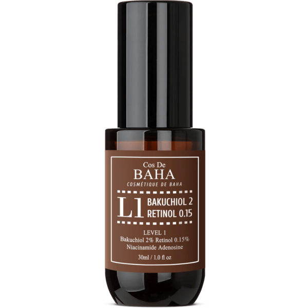 COS DE BAHA - LEVEL 1 BAKUCHIOL 2 RETINOL 0.15 SERUM (L1) - SERUM DE RETINOL Y BAKUCHIOL - Imagen 3