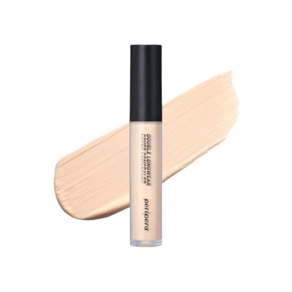 PERIPERA DOUBLE LONGWEAR COVER CONCEALER 01 PURE IVORY-CORRECTOR - Imagen 2