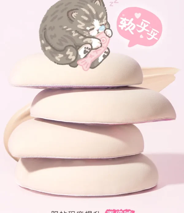 ROZO SLEEPY KITTEN POWDER PUFF WITH CASE-ESPONJA DE POLVO - Imagen 3