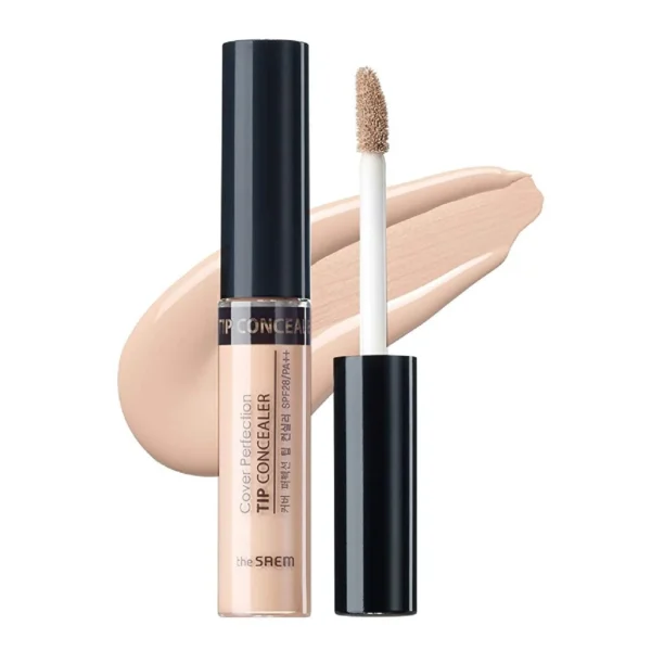 THE SAEM COVER PERFECTION TIP CONCEALER  PEACH BEIGE-CORRECTOR