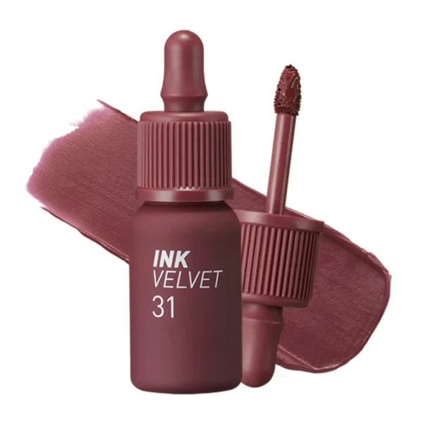 PERIPERA INK VELVET LIP TINT 31 WINE NUDE - TINTA PARA LABIOS CON ACABADO VELVET.