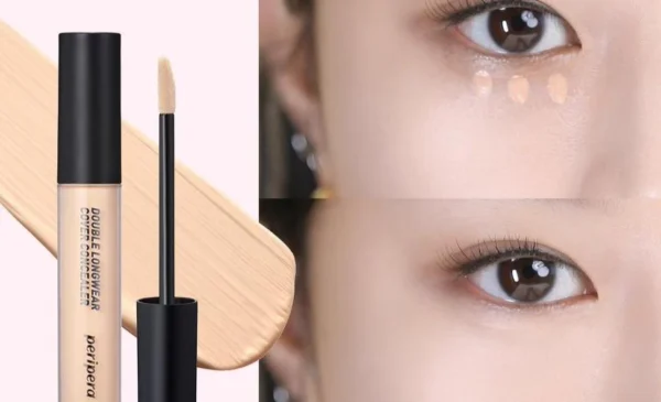 PERIPERA DOUBLE LONGWEAR COVER CONCEALER 01 PURE IVORY-CORRECTOR - Imagen 3