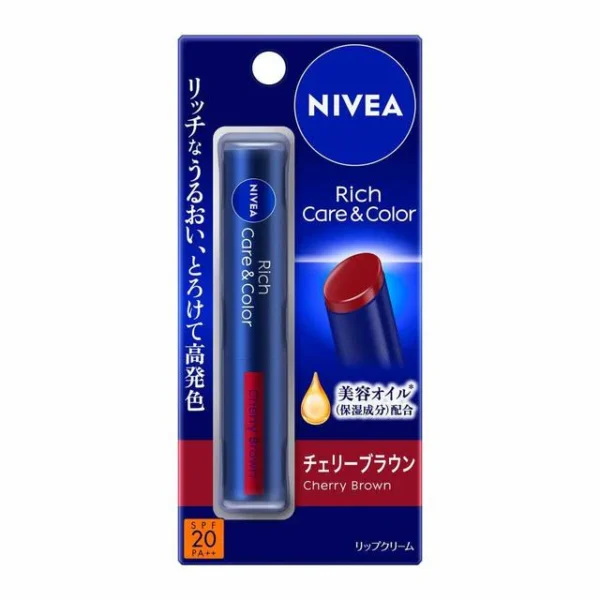 NIVEA RICH CARE & COLOR #CHERRY BROWN - BALSAMO HIDRATRANTE.