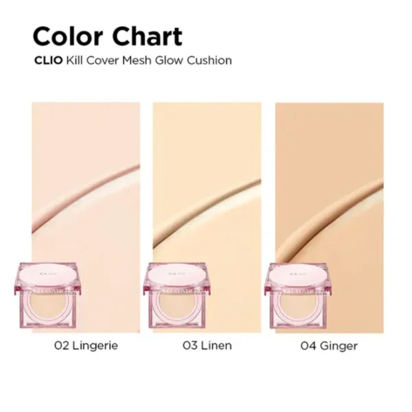 CLIO KILL COVER MESH GLOW CUSHION+REFILL #4 GINGER-BASE LIQUIDA - Imagen 3