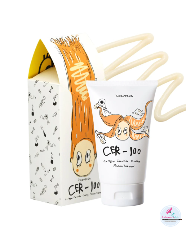 ELIZAVECCA  CER-100 COLLAGEN CERAMIDE COATING PROTEIN TREATMENT - TRATAMIENTO DE COLÁGENO CAPILAR - Imagen 4