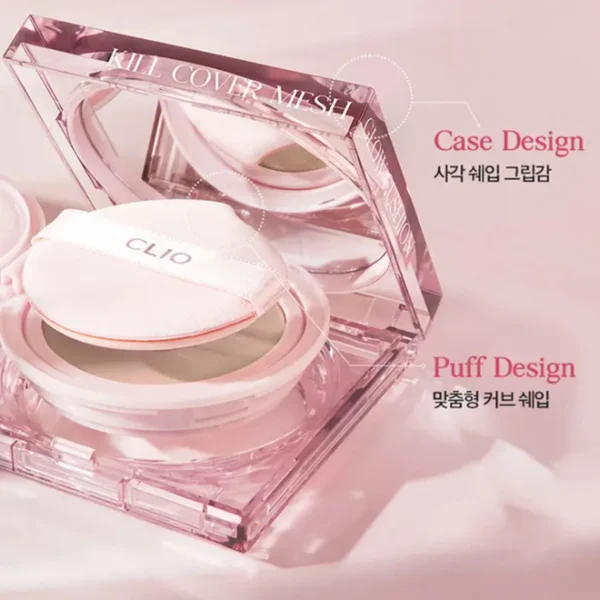 CLIO KILL COVER MESH GLOW CUSHION+REFILL #4 GINGER-BASE LIQUIDA - Imagen 4