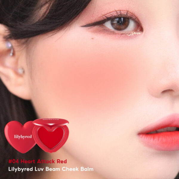 LILYBYRED LUV BEAM CHEEK BALM 04 HEART ATTTACK RED-BLUSH/RUBOR EN CREMA - Imagen 4