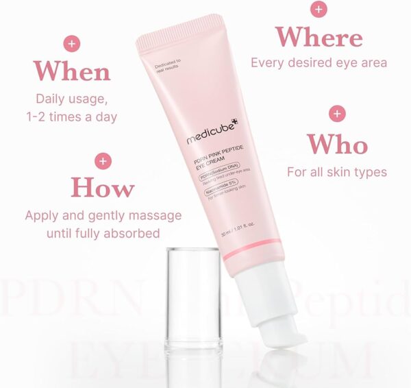 MEDICUBE PDRN PINK PEPTIDE EYE CREAM-CONTORNO DE OJOS - Imagen 4
