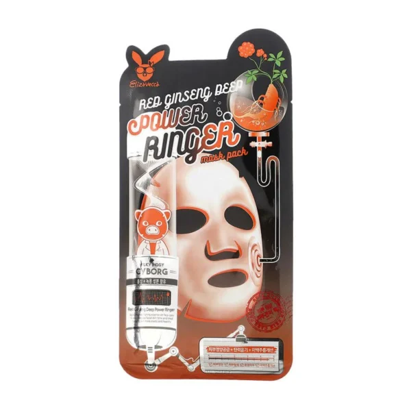 ELIZAVECCA DEEP POWER RINGER GINSENG MASK PACK 1UD-MASCARILLA DE VELO