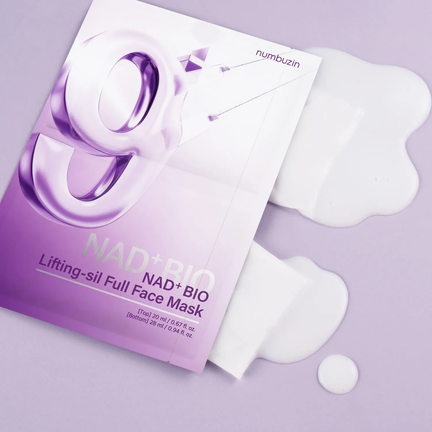 NUMBUZIN (4EA) NO.9 NAD BIO LIFTING FULL COVER FACIAL MASK-MASCARILLA LIFTING FACIAL - Imagen 6